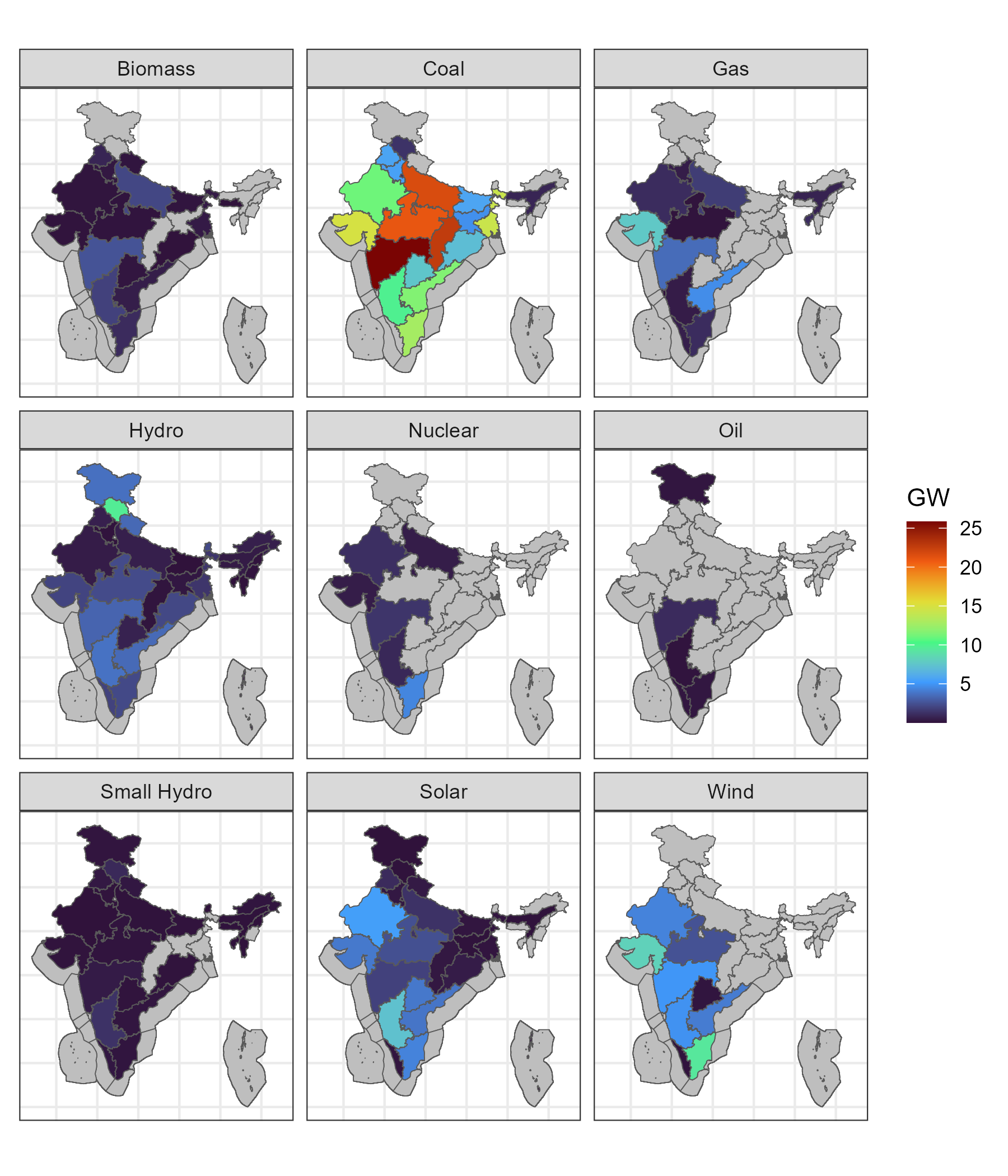 Existing capacity maps (WRI, 2021)